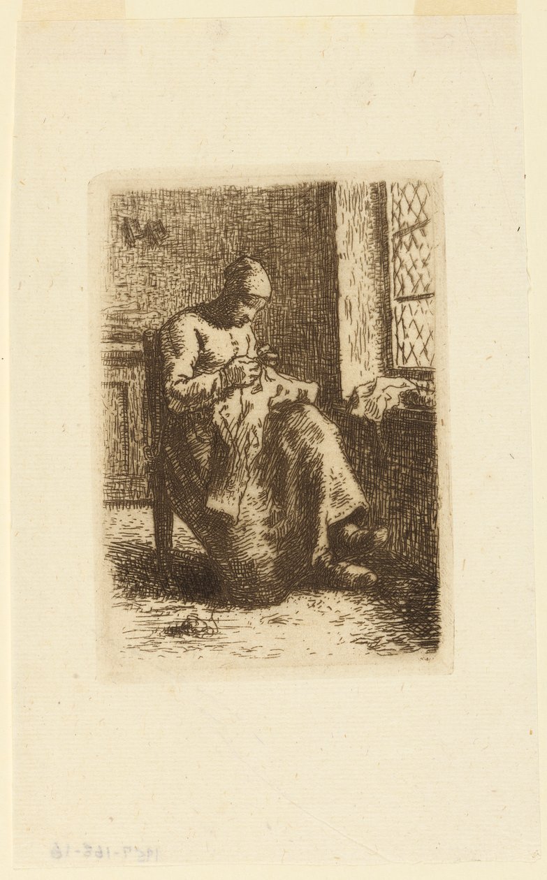 La Couseuse (La Donna che Cuce) da Jean Francois Millet