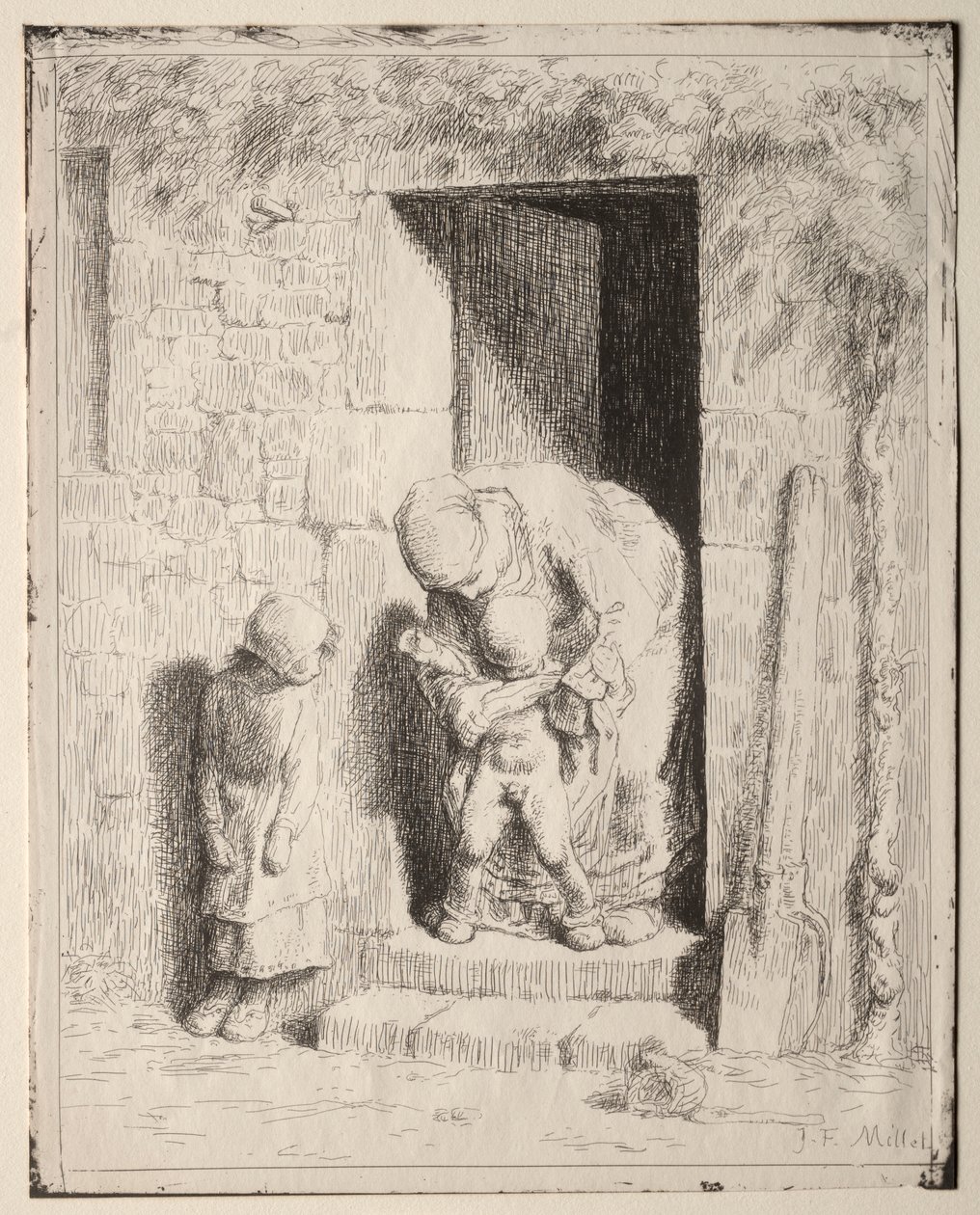 Precauzione materna da Jean Francois Millet