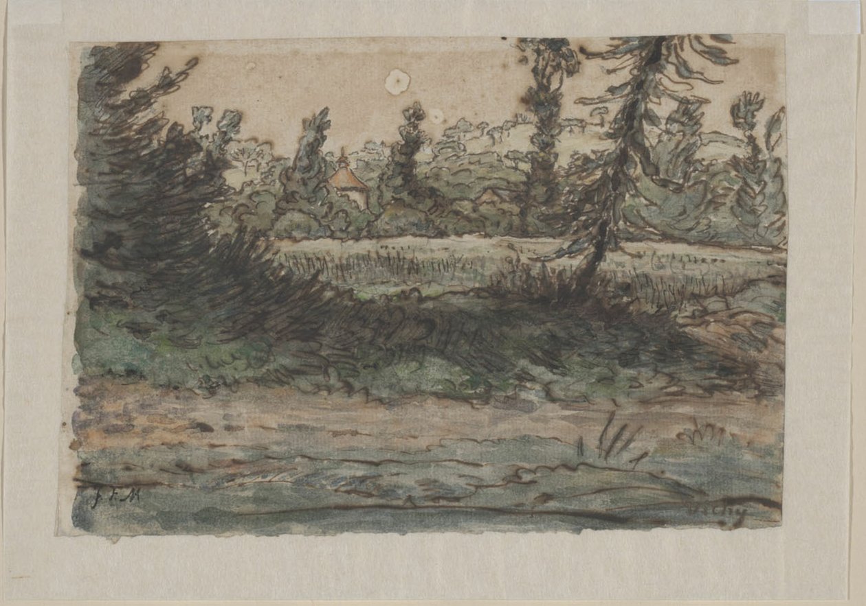 Vicino a Vichy da Jean Francois Millet