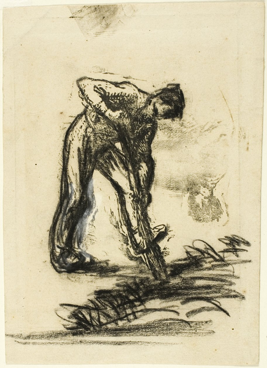 Contadino che scava da Jean Francois Millet