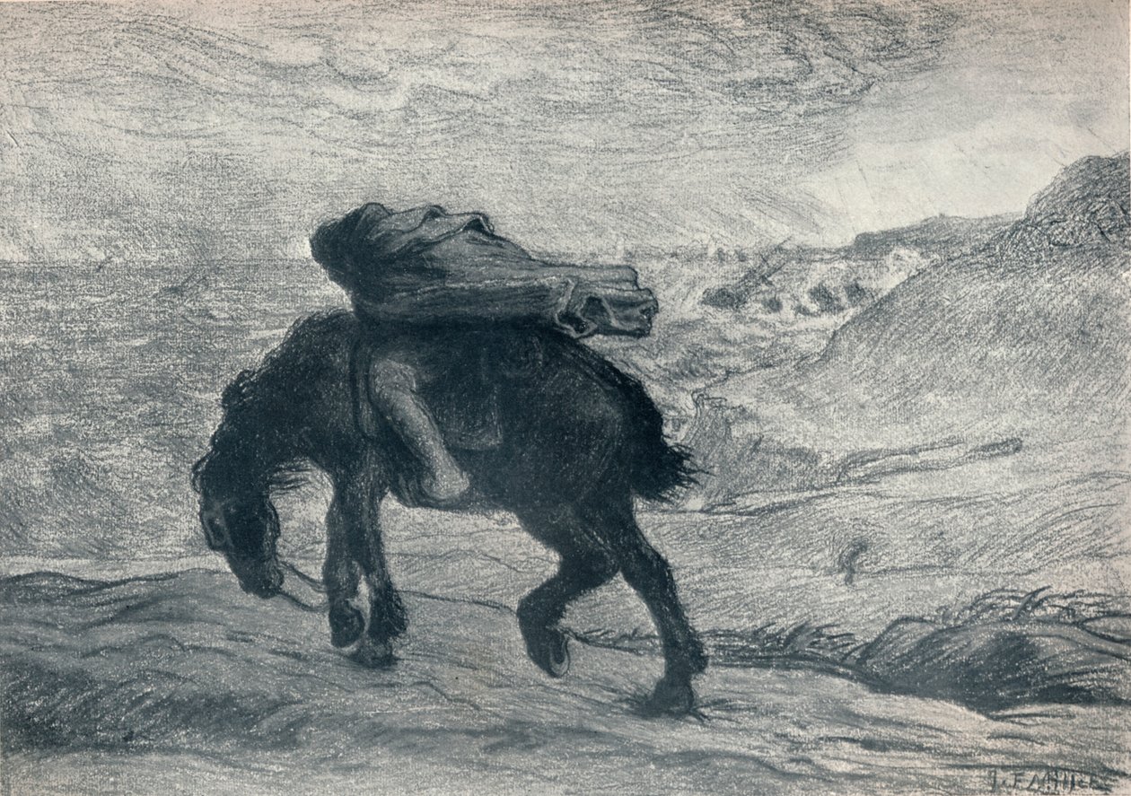 Febo e Borea da Jean Francois Millet