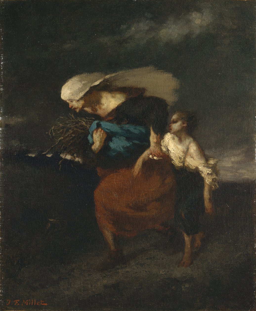 Ritirata dalla tempesta da Jean Francois Millet