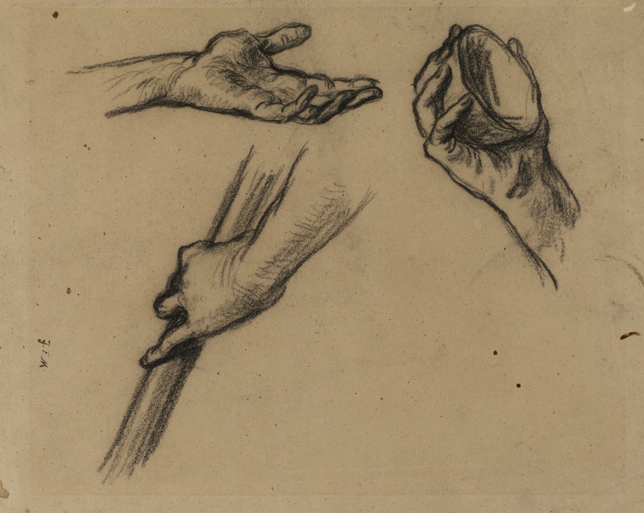 Studi di mani da Jean Francois Millet