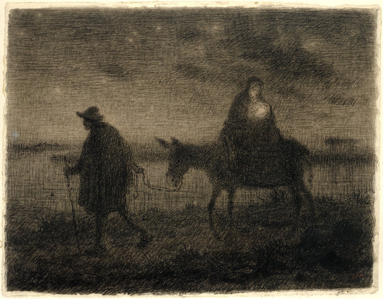La Fuga in Egitto da Jean Francois Millet