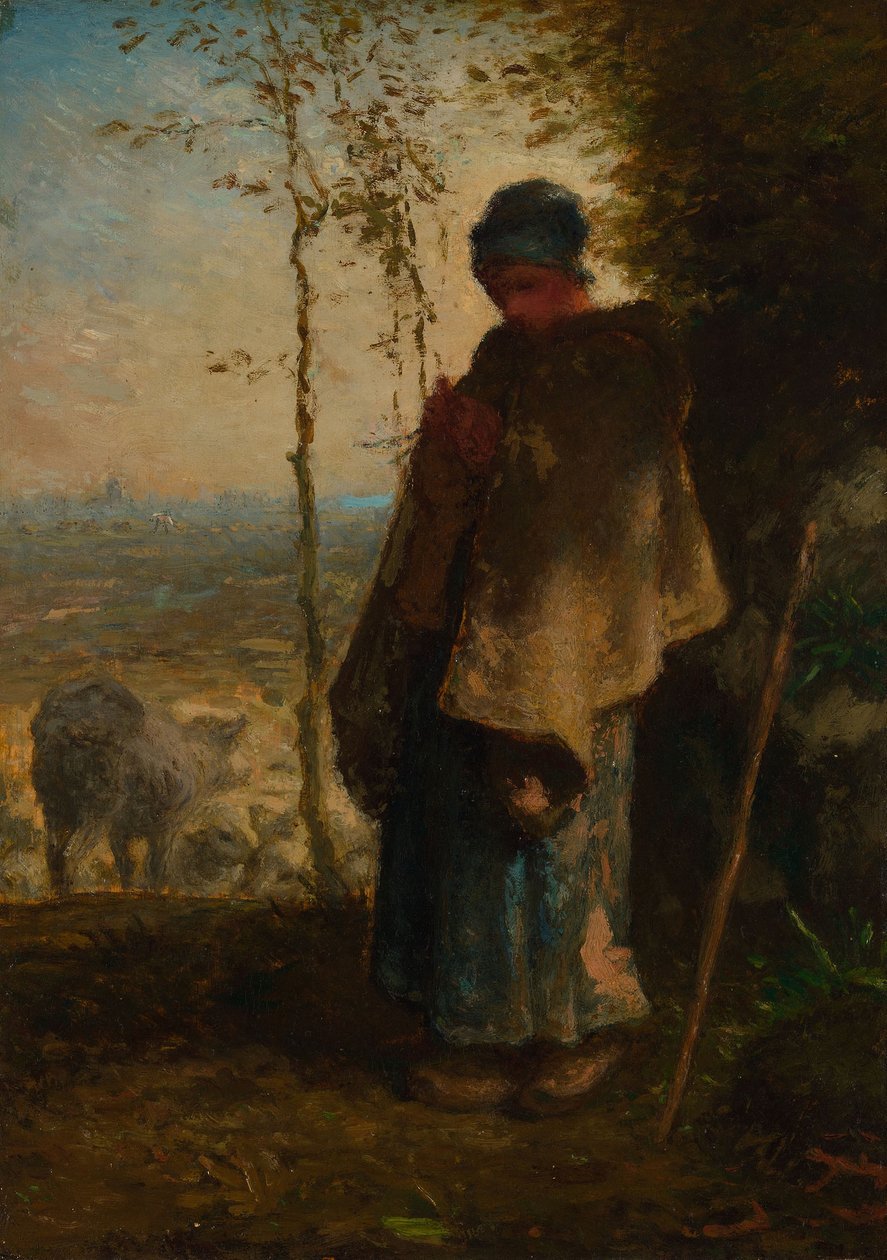 La Piccola Pastorella, 1868-72 da Jean Francois Millet