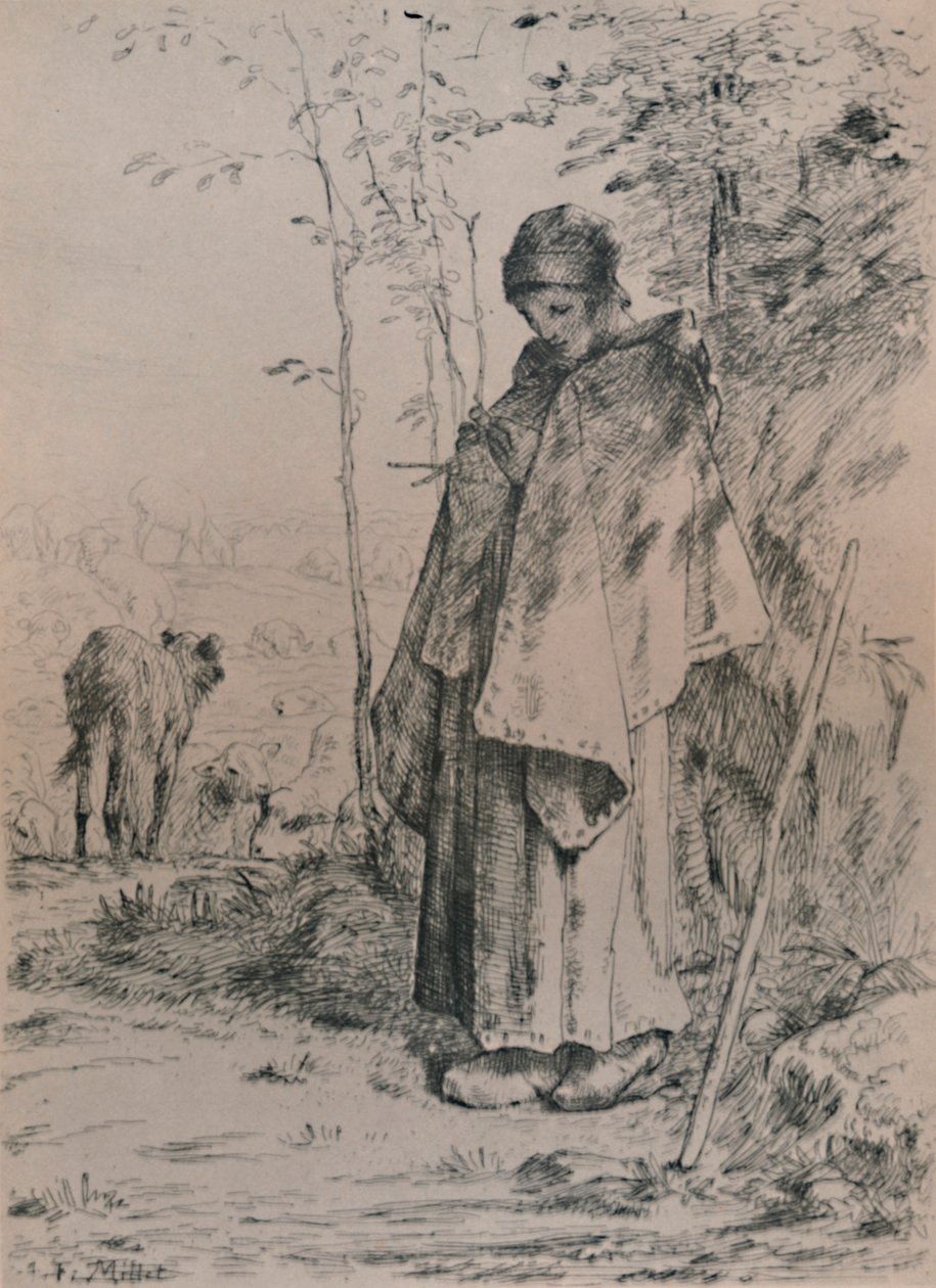 La pastorella da Jean Francois Millet
