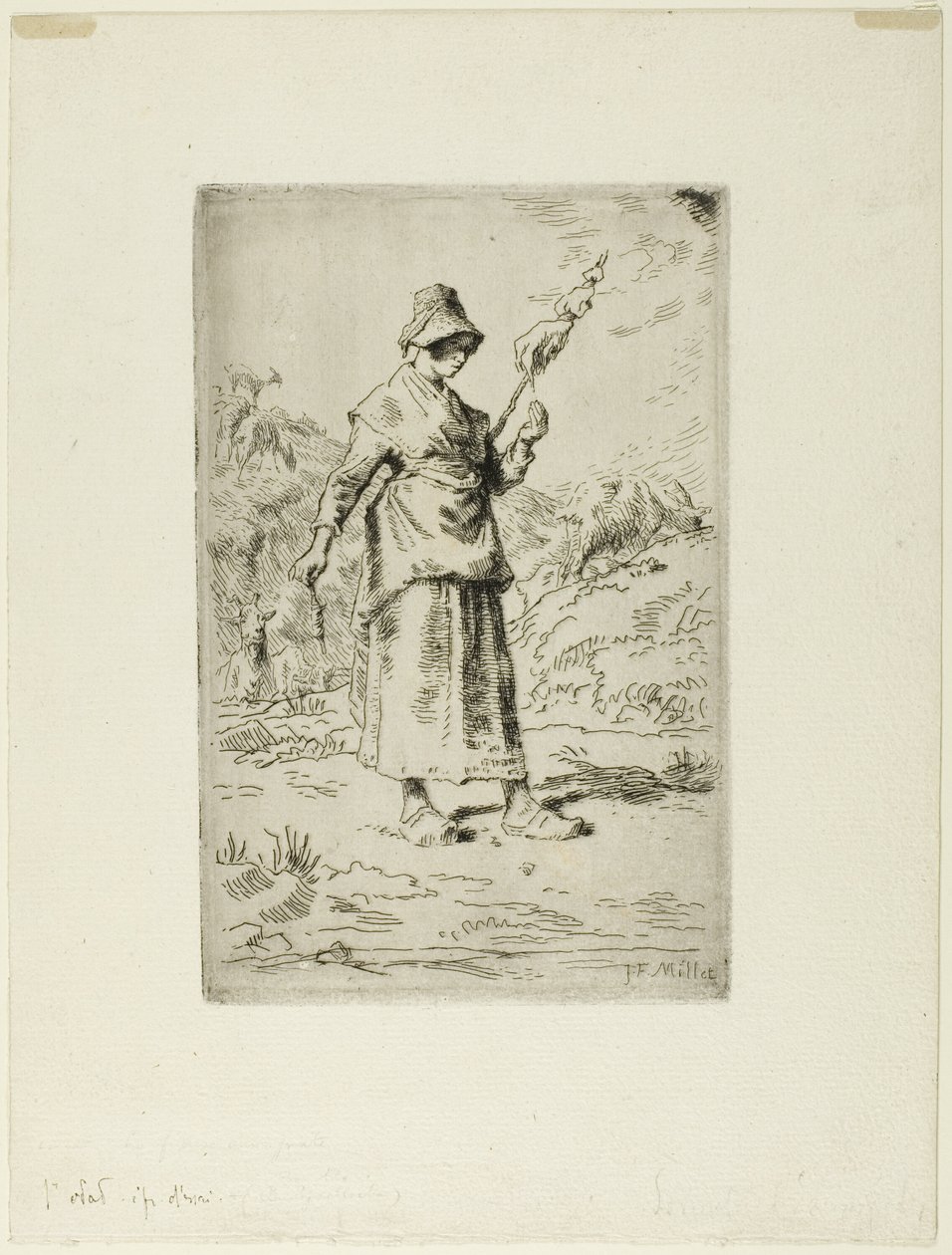 La filatrice da Jean Francois Millet