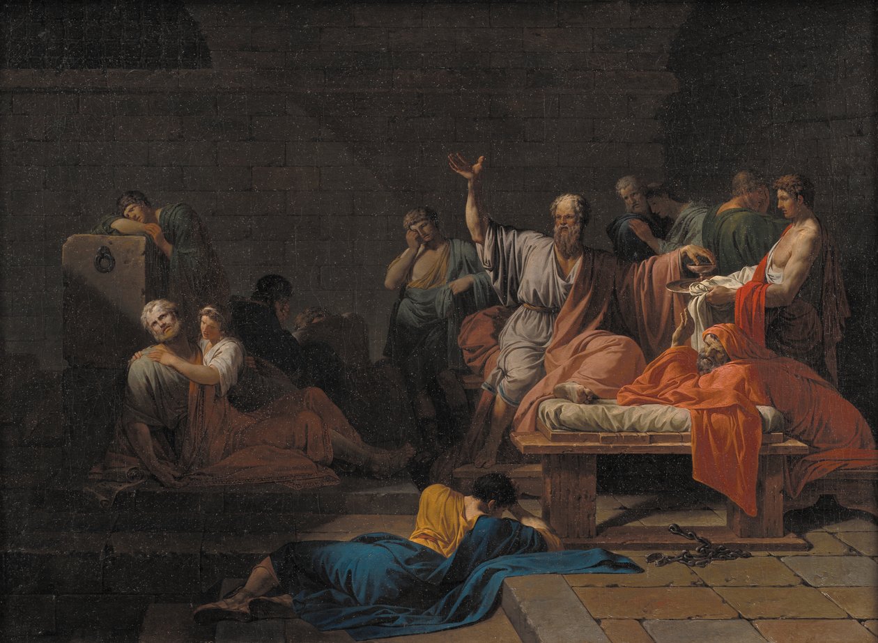 La morte di Socrate da Jean François Pierre Peyron