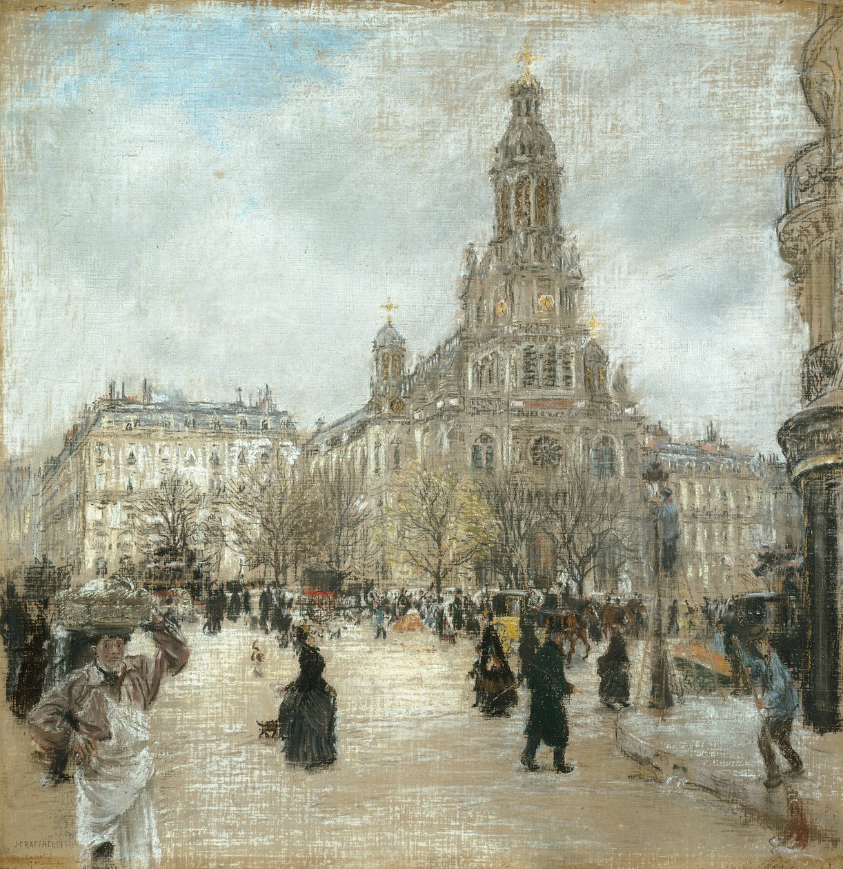 Piazza della Trinità, Parigi da Jean Francois Rafaelli