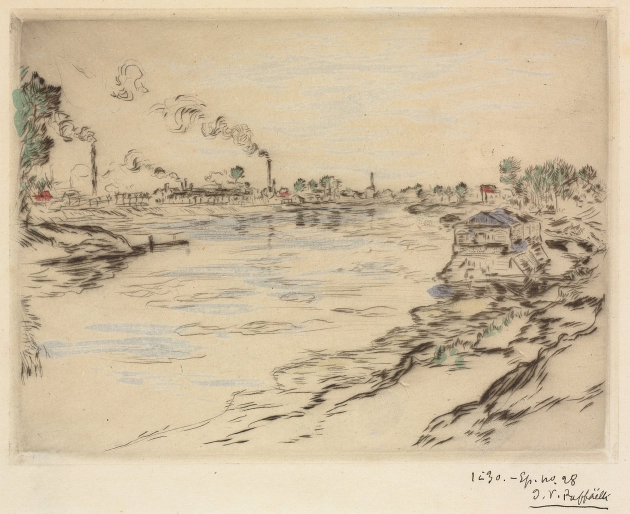 La Senna, ad Asnières da Jean Francois Raffaelli