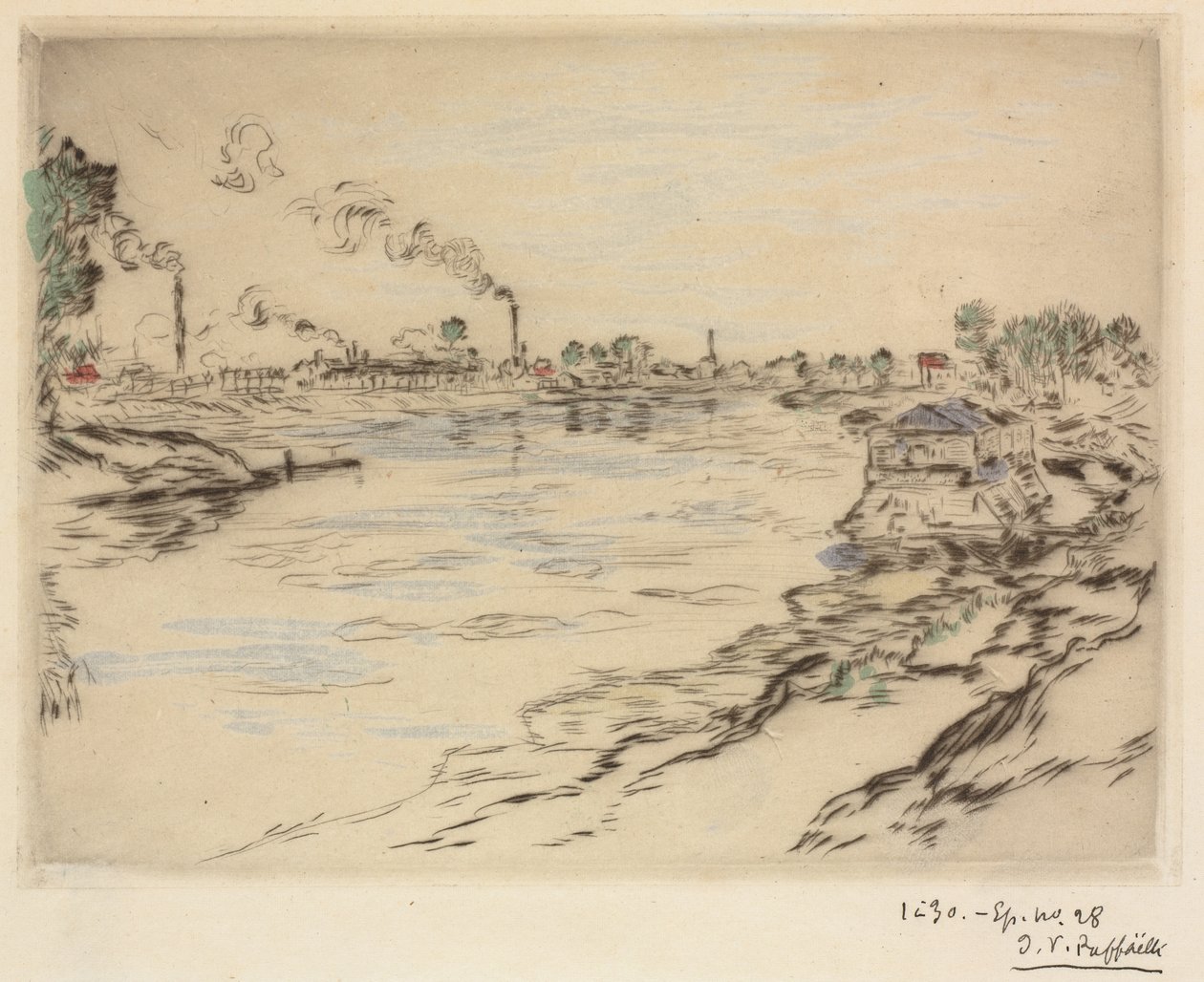 La Senna, a Asnières, 1894 da Jean Francois Raffaelli