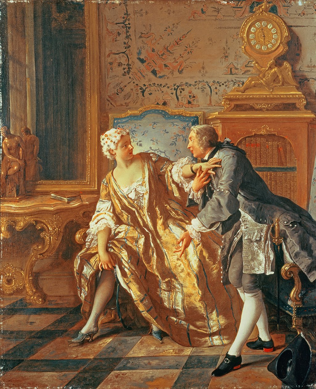 La giarrettiera da Jean François de Troy