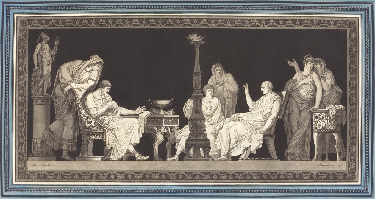 La congiura di Catilina da Jean François Janinet after Jean Guillaume Moitte