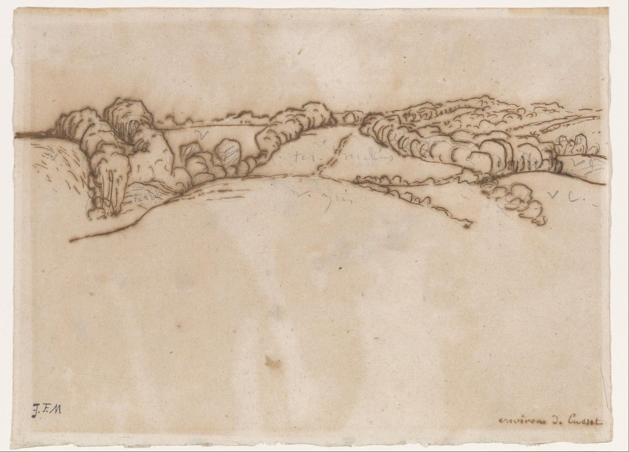 Intorno a Cusset da Jean Francois Millet