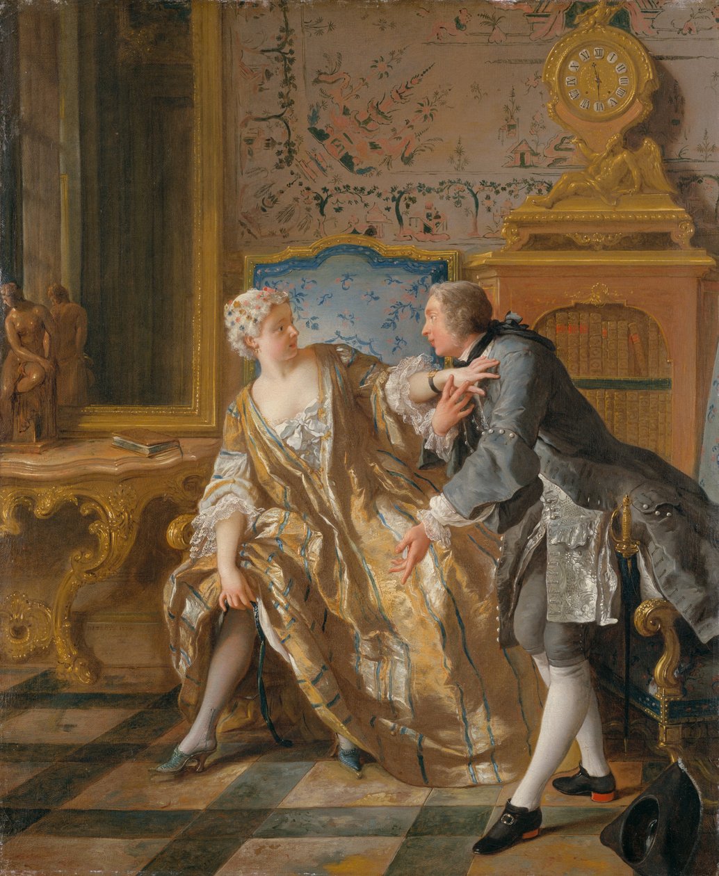 La giarrettiera da Jean François de Troy