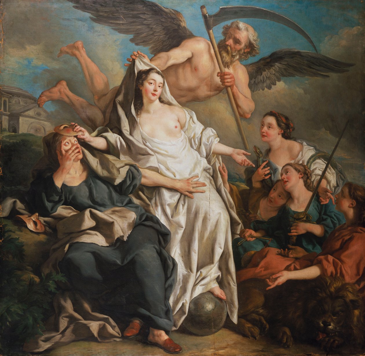 Il tempo svela la verità, 1733 da Jean François de Troy