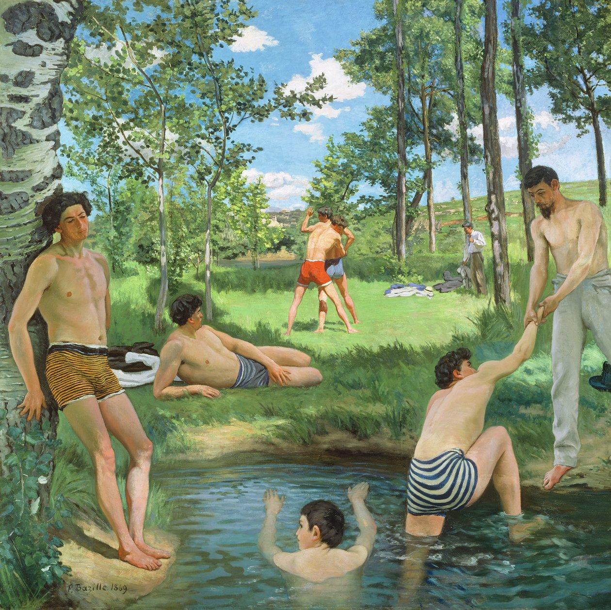 Scena Estiva, 1869 da Jean Frederic Bazille
