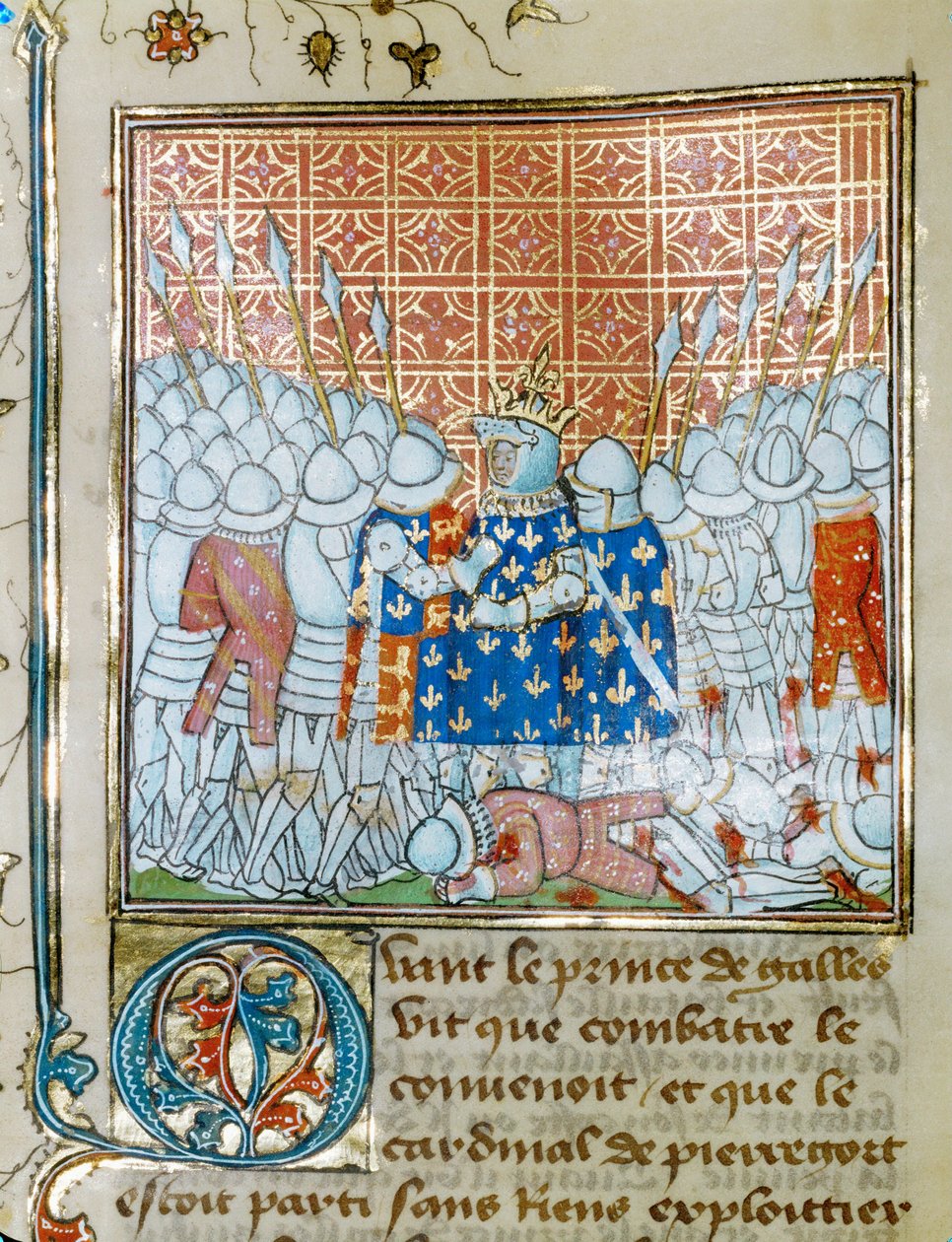 Battaglia di Poitiers, settembre ... da Jean Froissart
