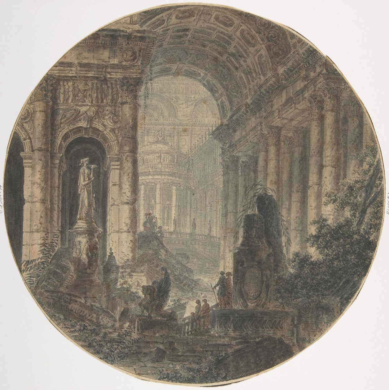 Fantasia Architettonica da Jean Henri Alexandre Pernet.