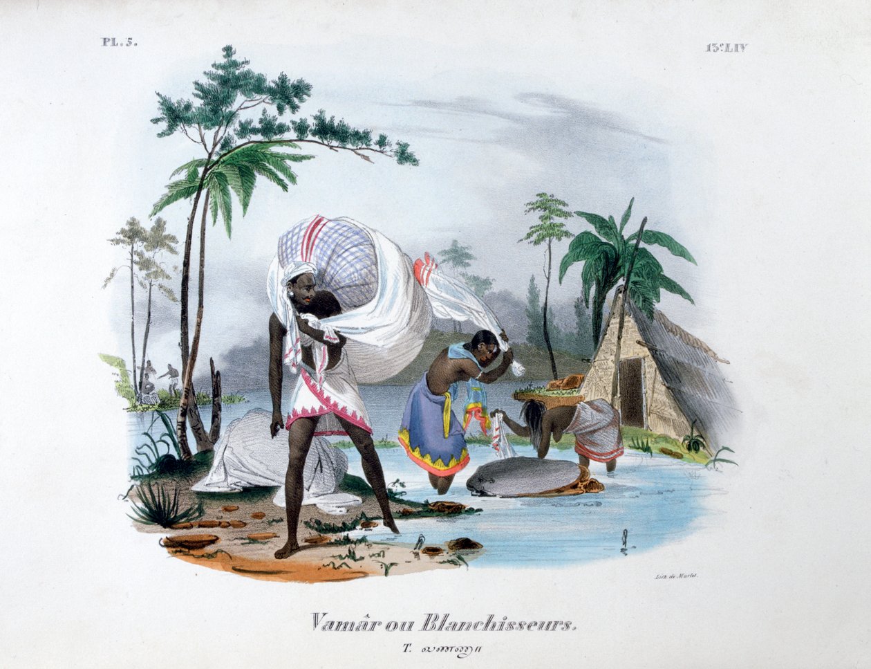Lavandaie, 1828 da Jean Henri Marlet
