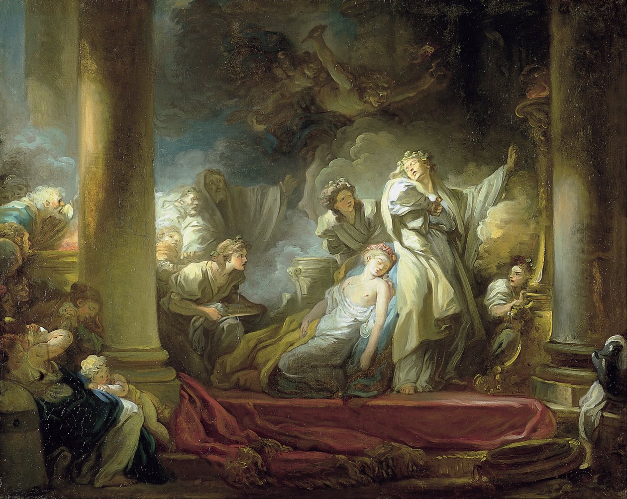 Il sacrificio di Caliroe da Jean Honore Fragonard