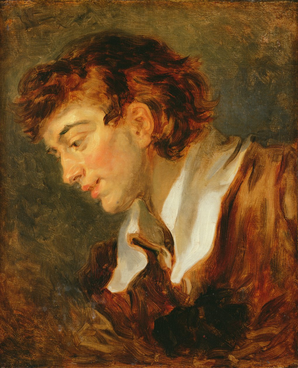 Testa di un giovane uomo da Jean Honore Fragonard