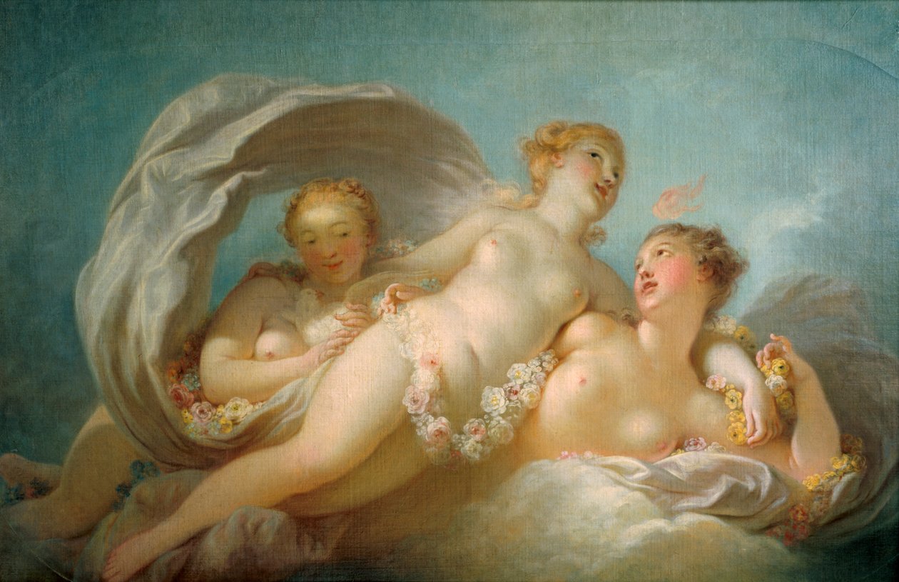 Le Tre Grazie, XVIII secolo da Jean Honore Fragonard