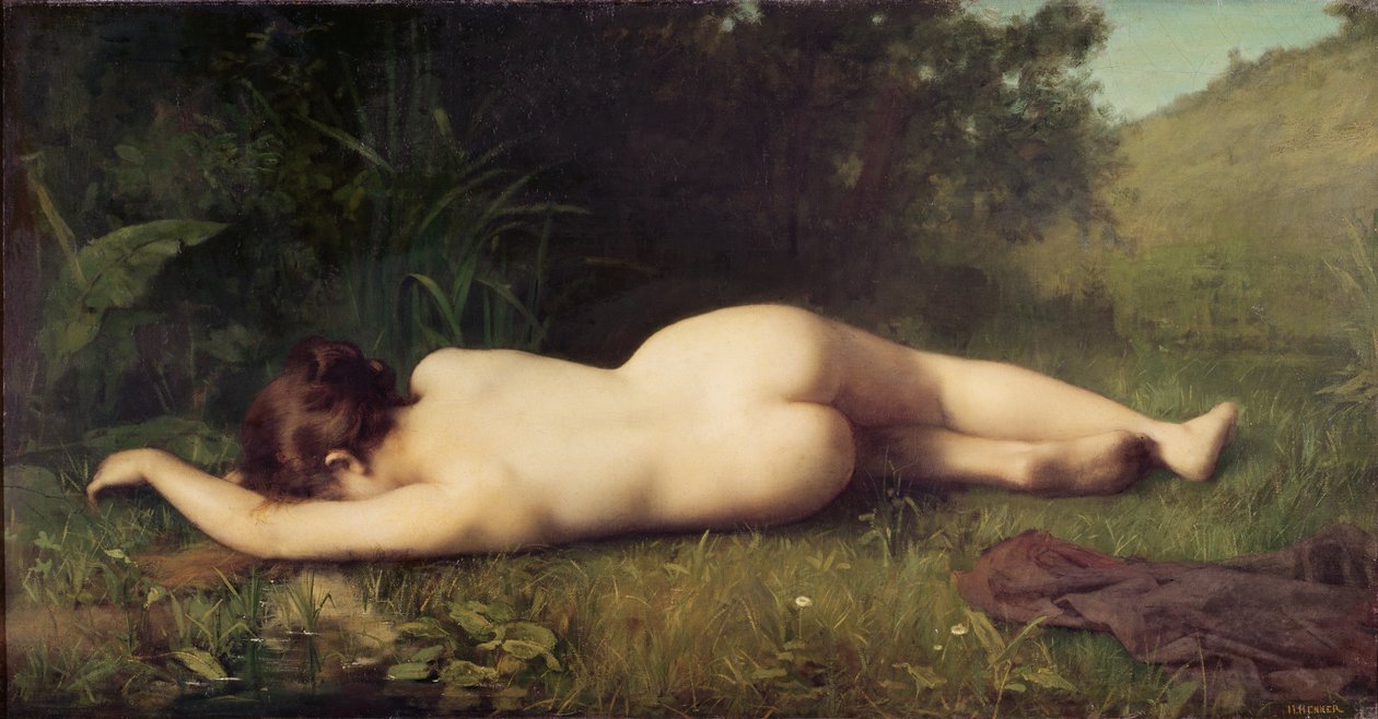 Byblis che si trasforma in una sorgente da Jean Jacques Henner