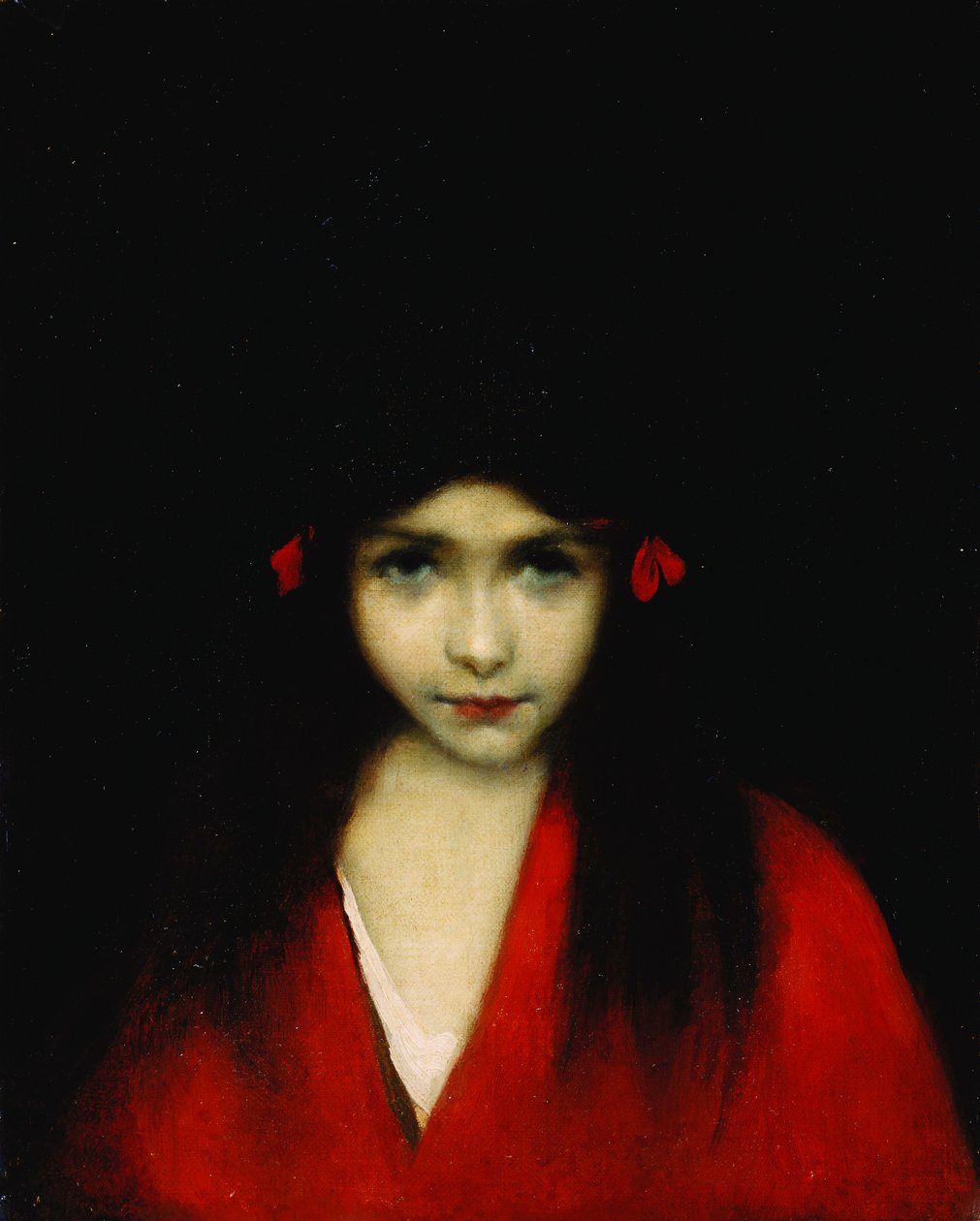 Testa di una ragazza da Jean Jacques Henner