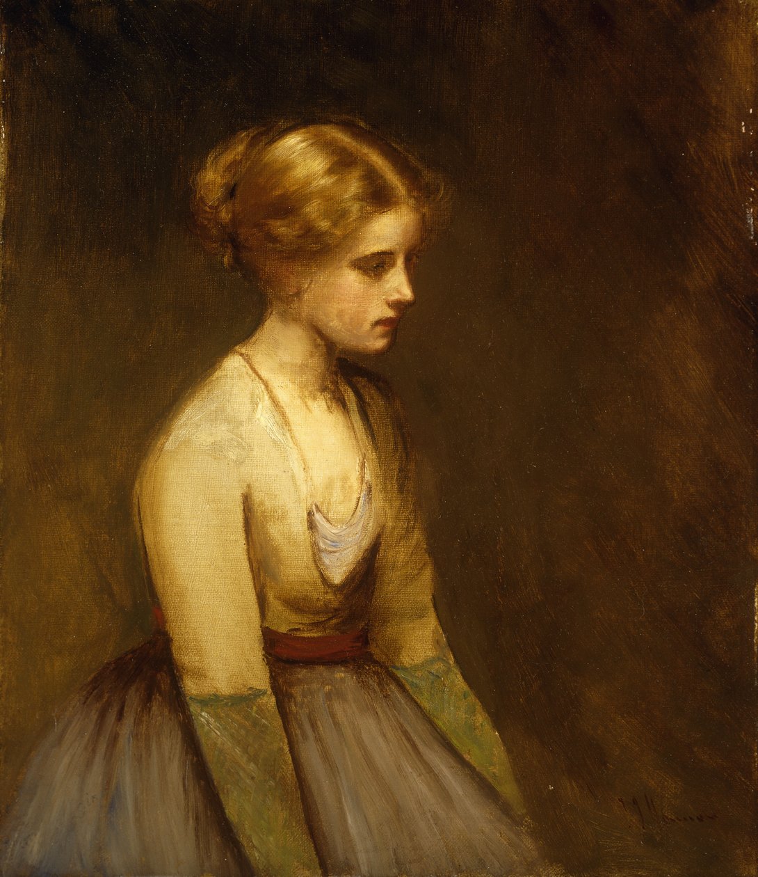 Studio di una bellezza bionda da Jean Jacques Henner