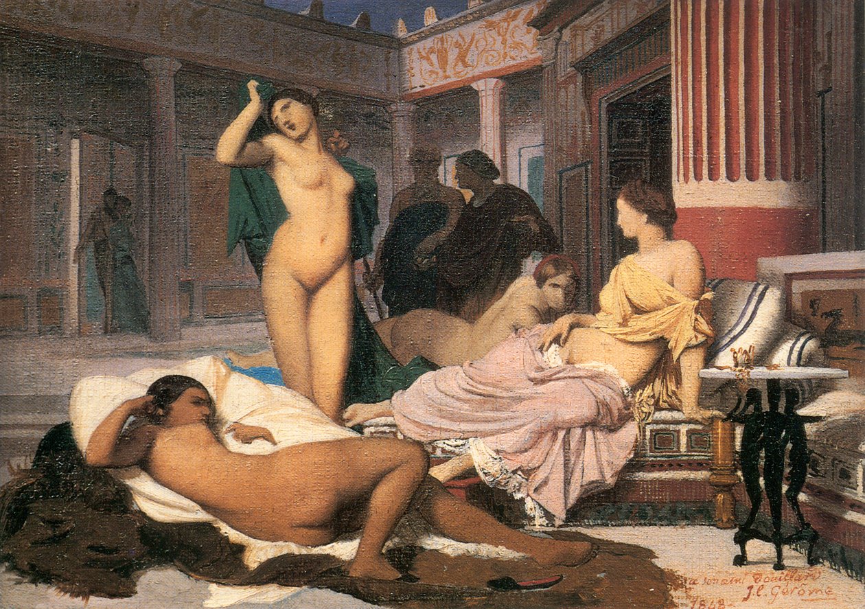 Schizzo di un interno greco da Jean Leon Gerome