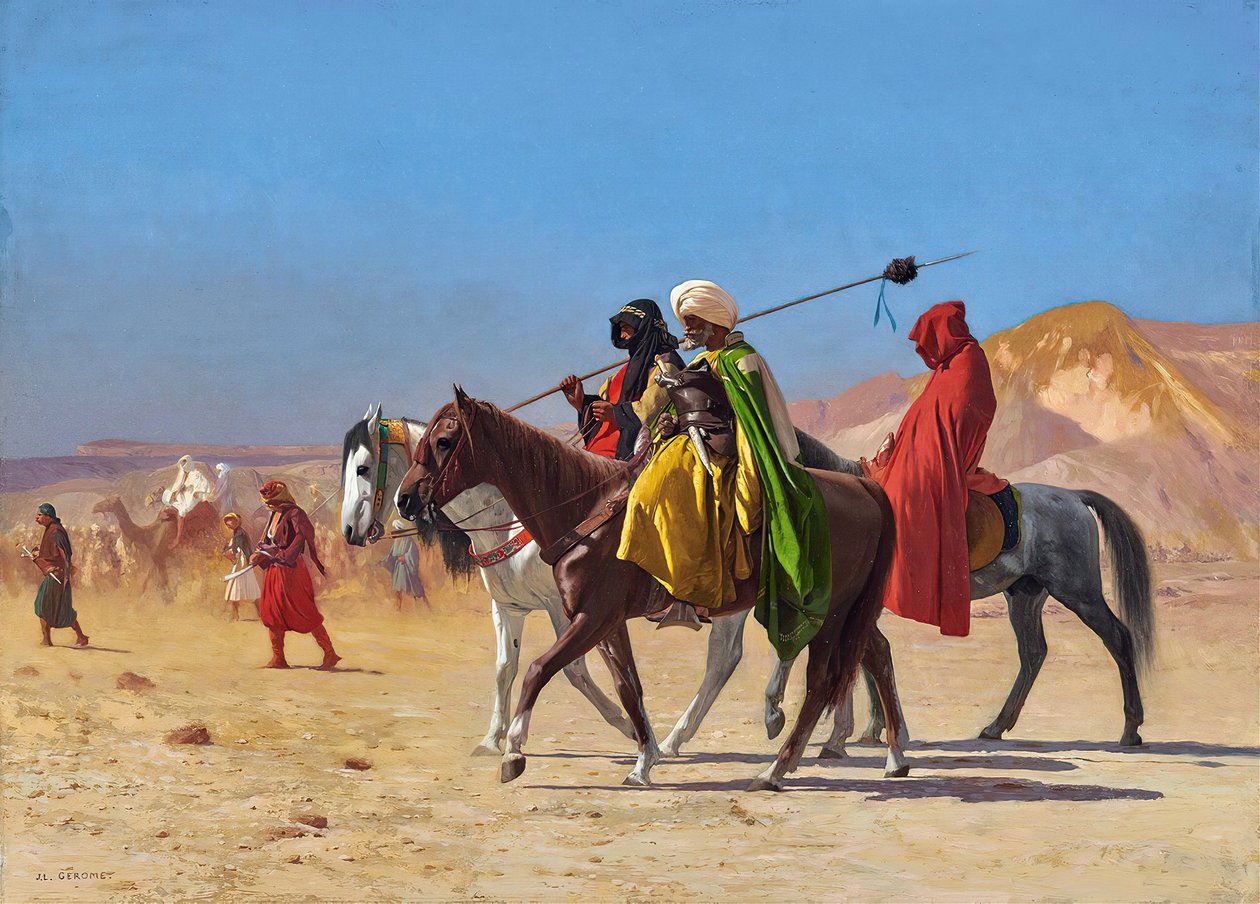 Cavalieri che attraversano il deserto da Jean Leon Gerome