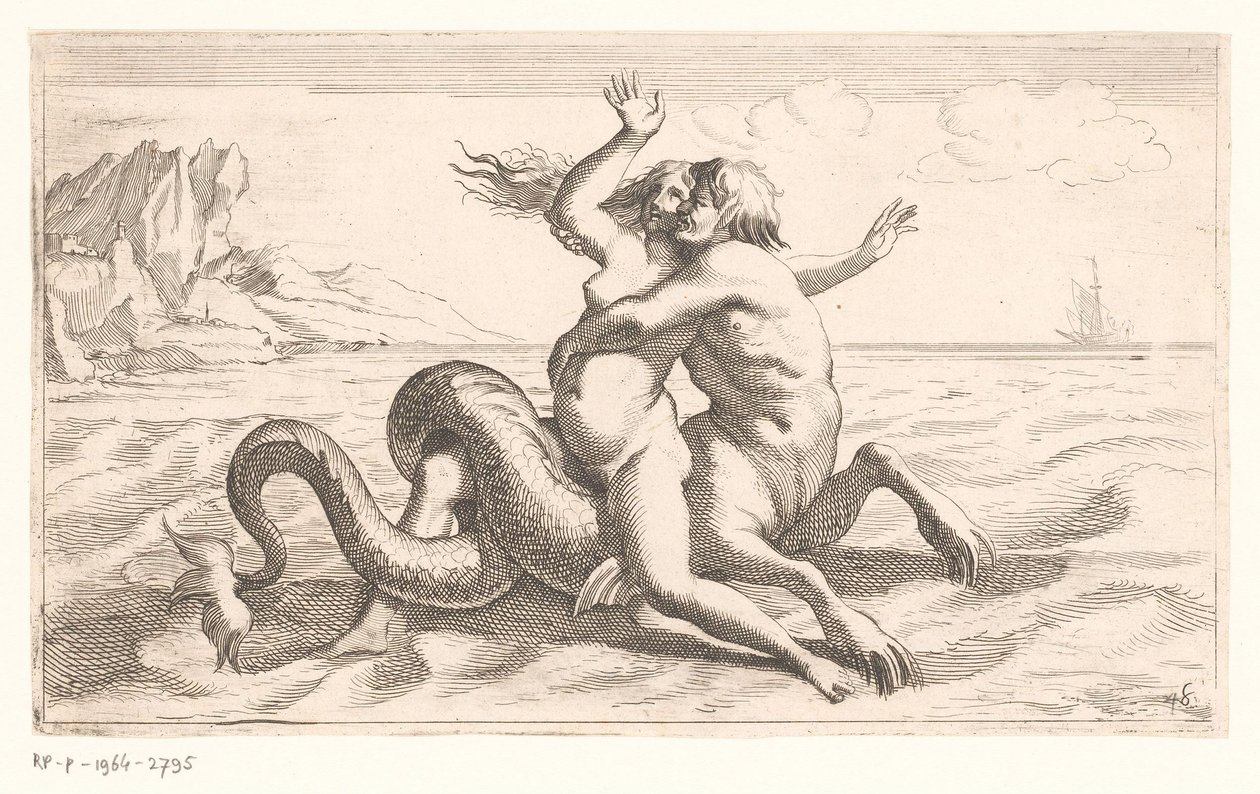 Tritone rapisce una donna da Jean Lepautre (attributed to)