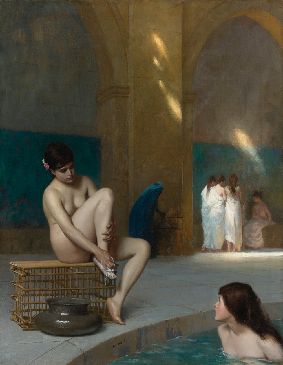 Francese:  Femme nue Donna nuda da Jean Leon Gerome
