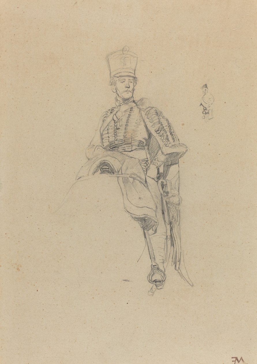 Un ussaro francese da Jean Louis Ernest Meissonier