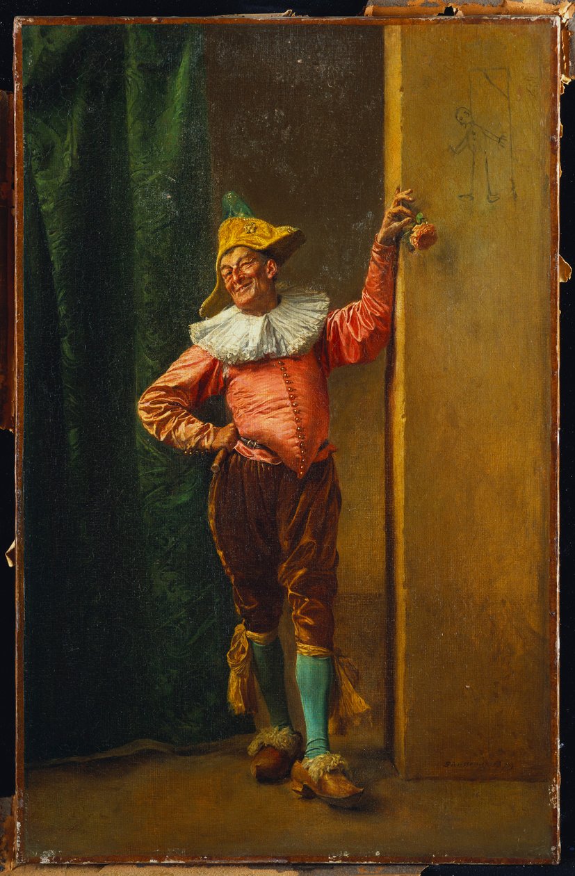 Polichinelle in rosa, 1879 da Jean Louis Ernest Meissonier