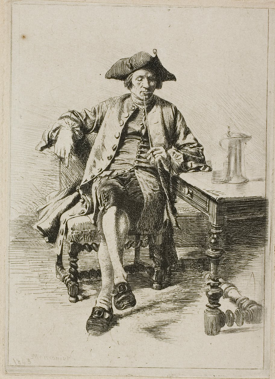Il Grande Fumatore da Jean Louis Ernest Meissonier