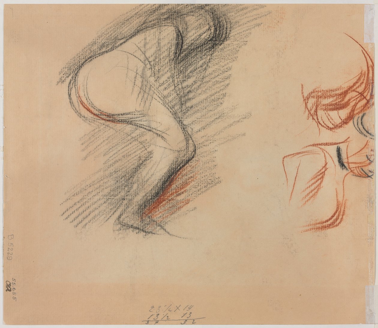 Schizzi di figure (verso) da Jean Louis Forain
