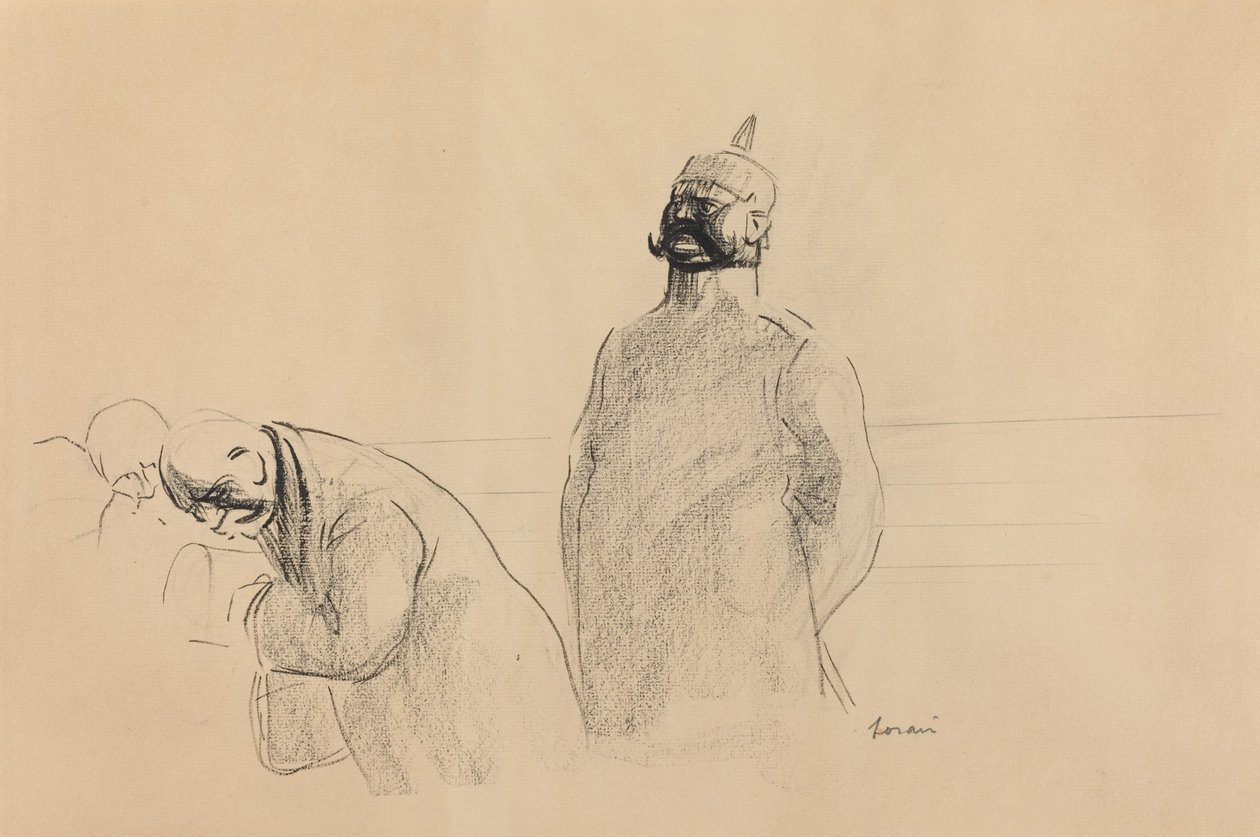 Soldato prussiano e civili da Jean Louis Forain