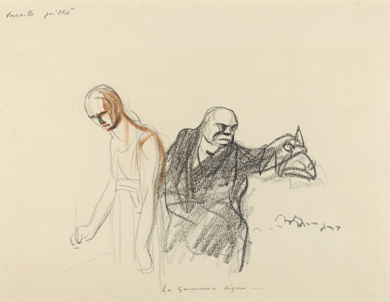 Versailles luglio. La Germania firma... da Jean Louis Forain