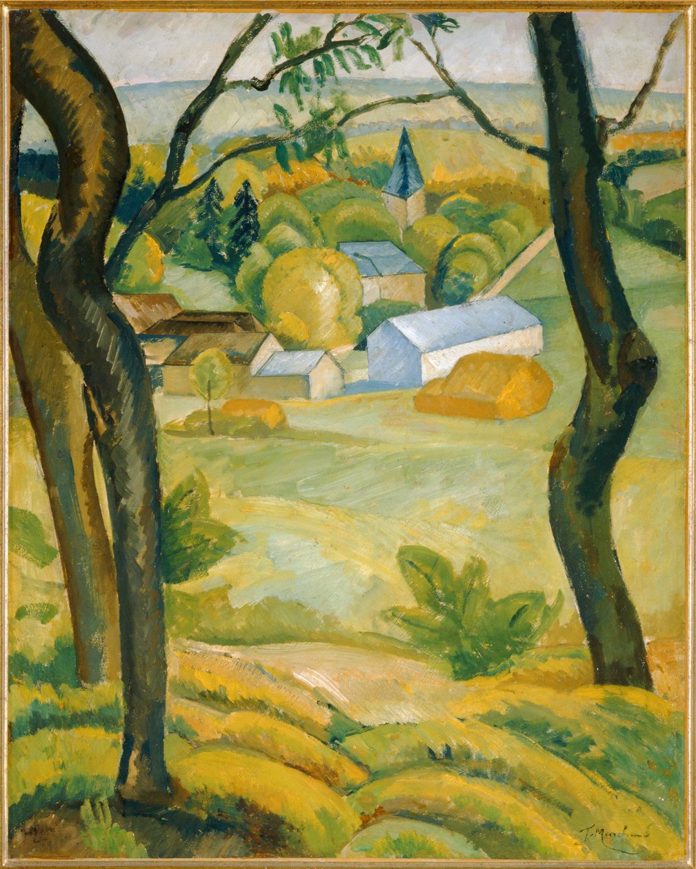Villepreux ... (dipinto su tela) da Jean Marchand