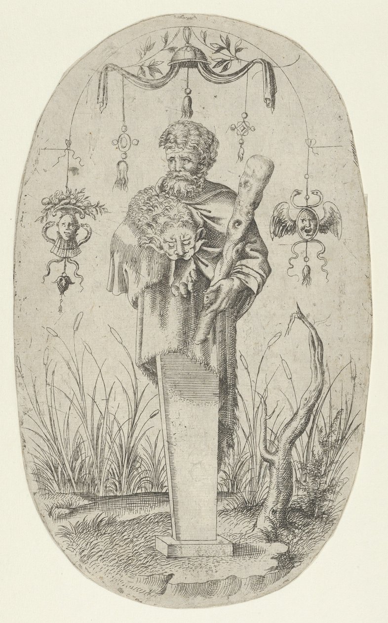Ercole con la sua clava da Jean Mignon