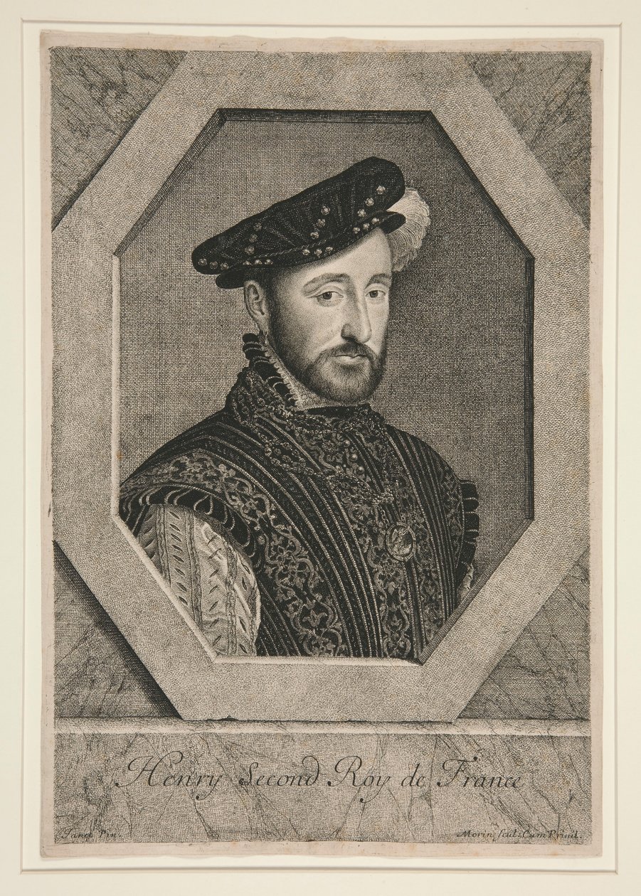 Enrico II, Re di Francia (1519-1559) da Jean Morin
