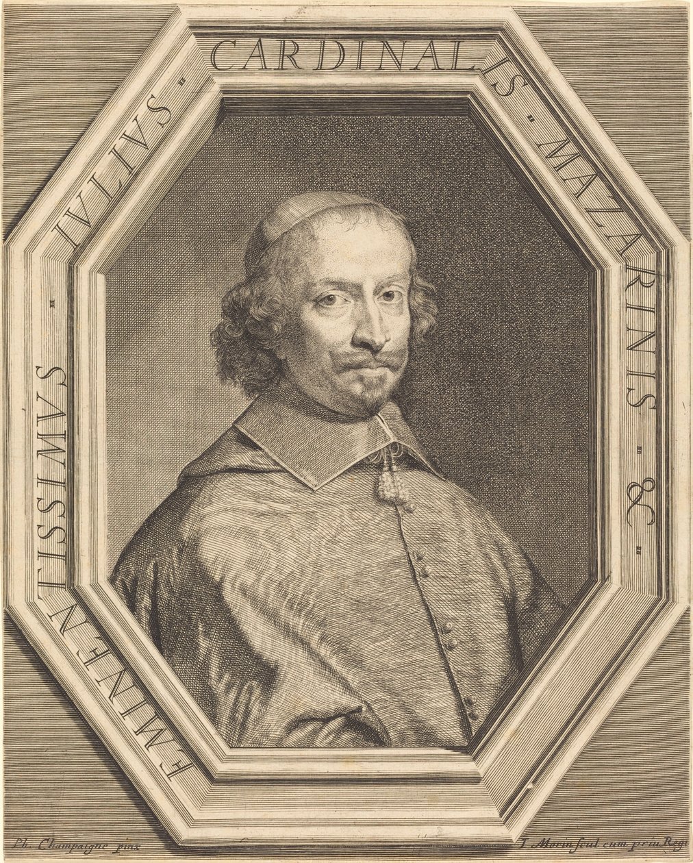 Cardinale Mazzarino da Jean Morin after Philippe de Champaigne