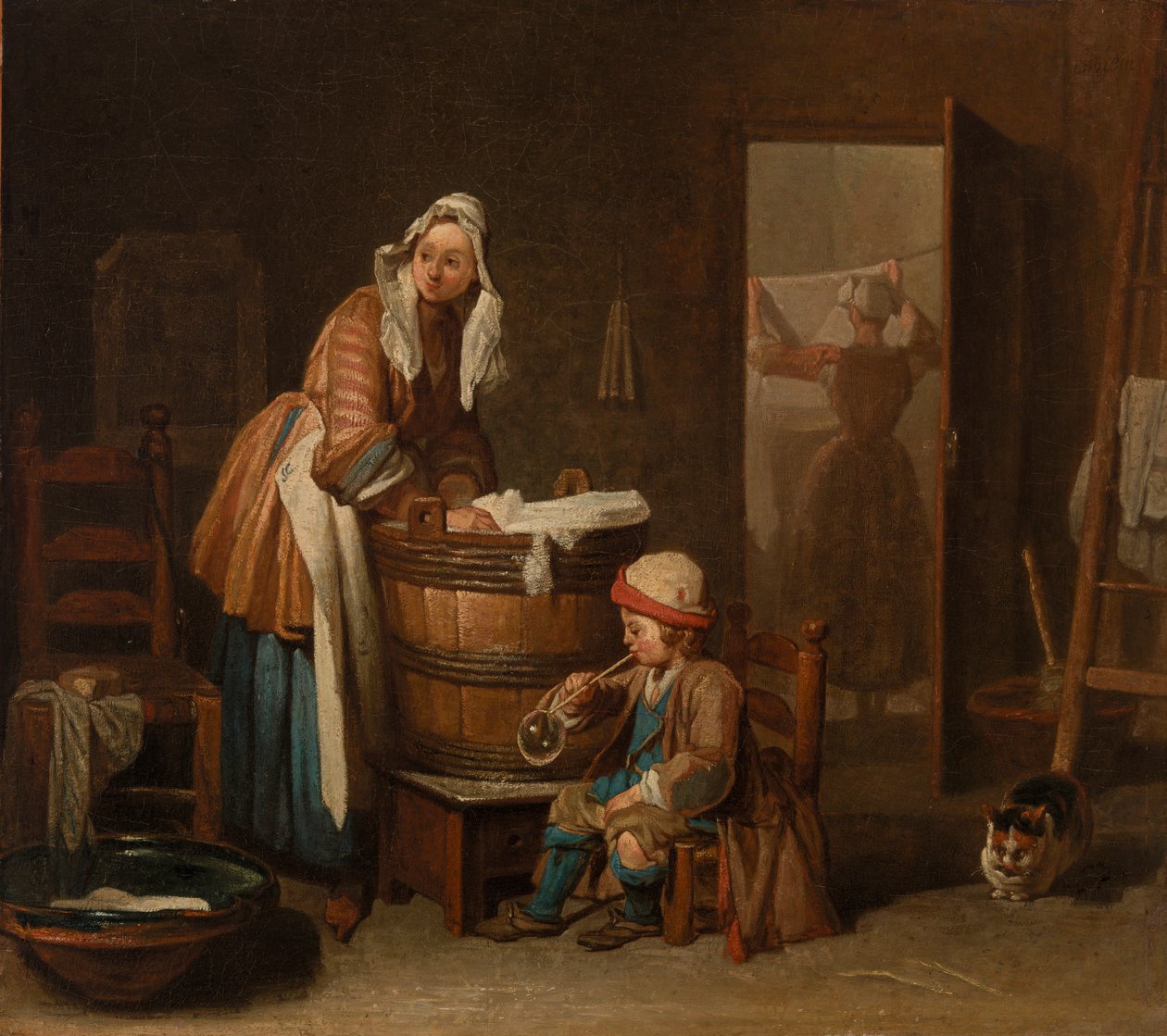 Donna che lava i panni da Jean Baptiste Simeon Chardin