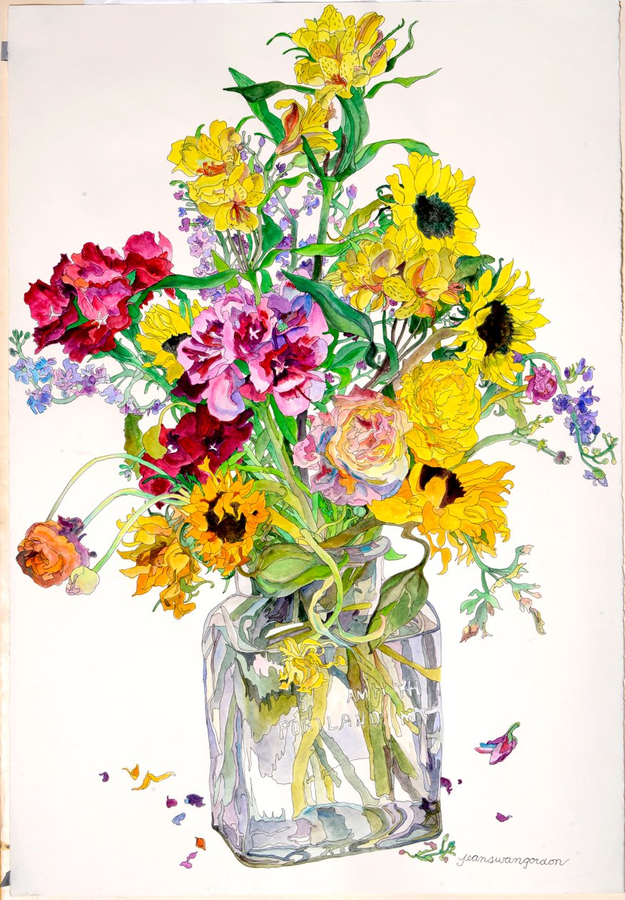 Girasoli, Godetia, Alstroemeria, Ranunculus da Jean Swan Gordon