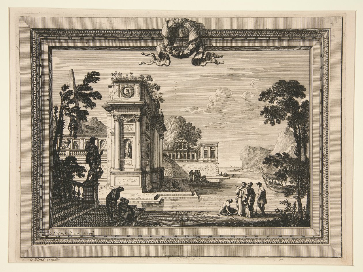 Paesaggio classico da Jean le Pautre