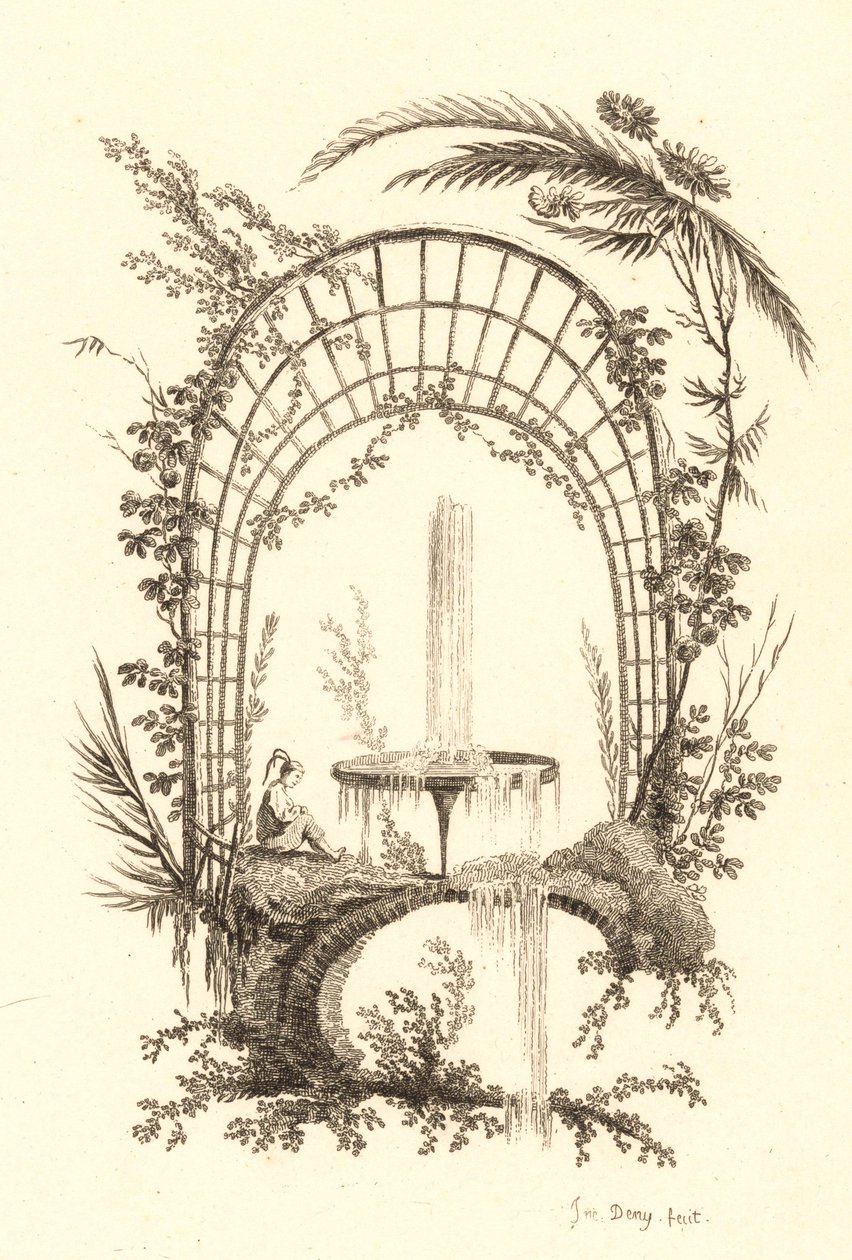 Fontana sotto pergola da Jeanne Deny