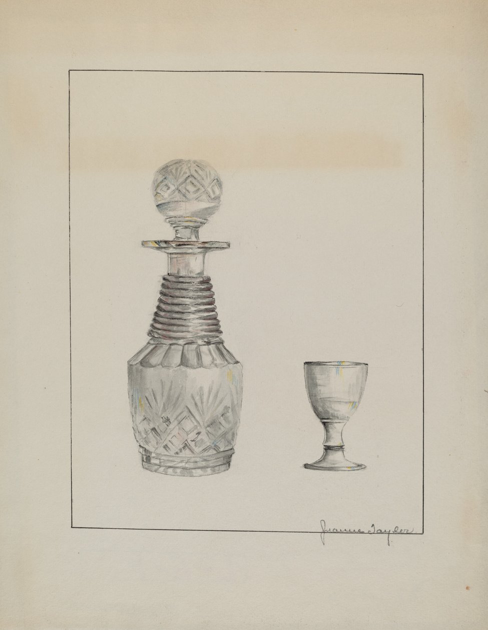 Caraffa e Bicchiere da Jeanne Taylor