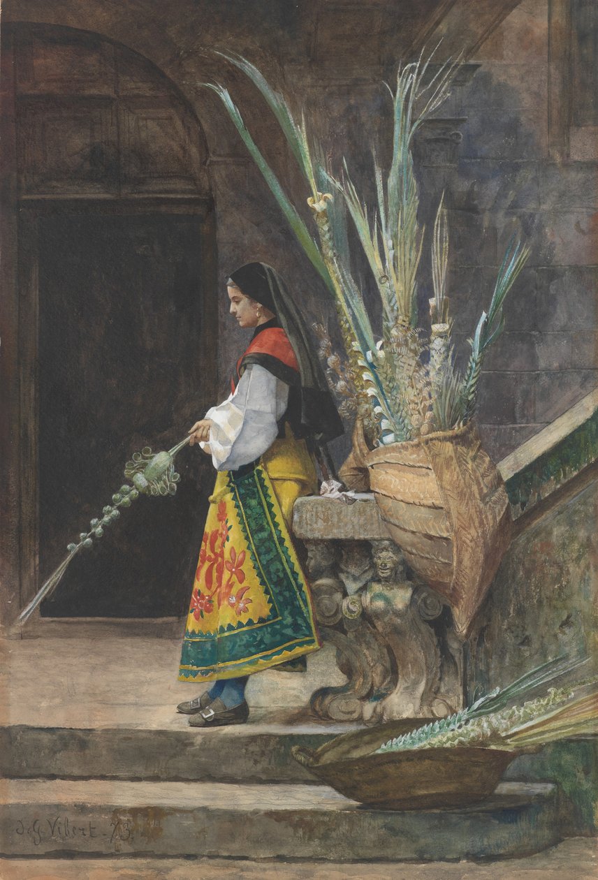 Domenica delle Palme in Spagna da Jehan Georges Vibert